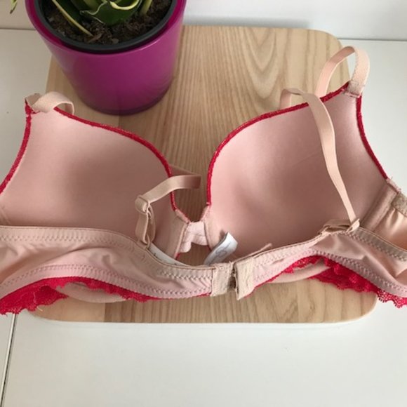 Jessica Simpson Red/Pink Underwire Padded Bra NWT - Picture 5 of 10